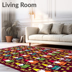 Whimsical Gnome Forest Collection Rug
