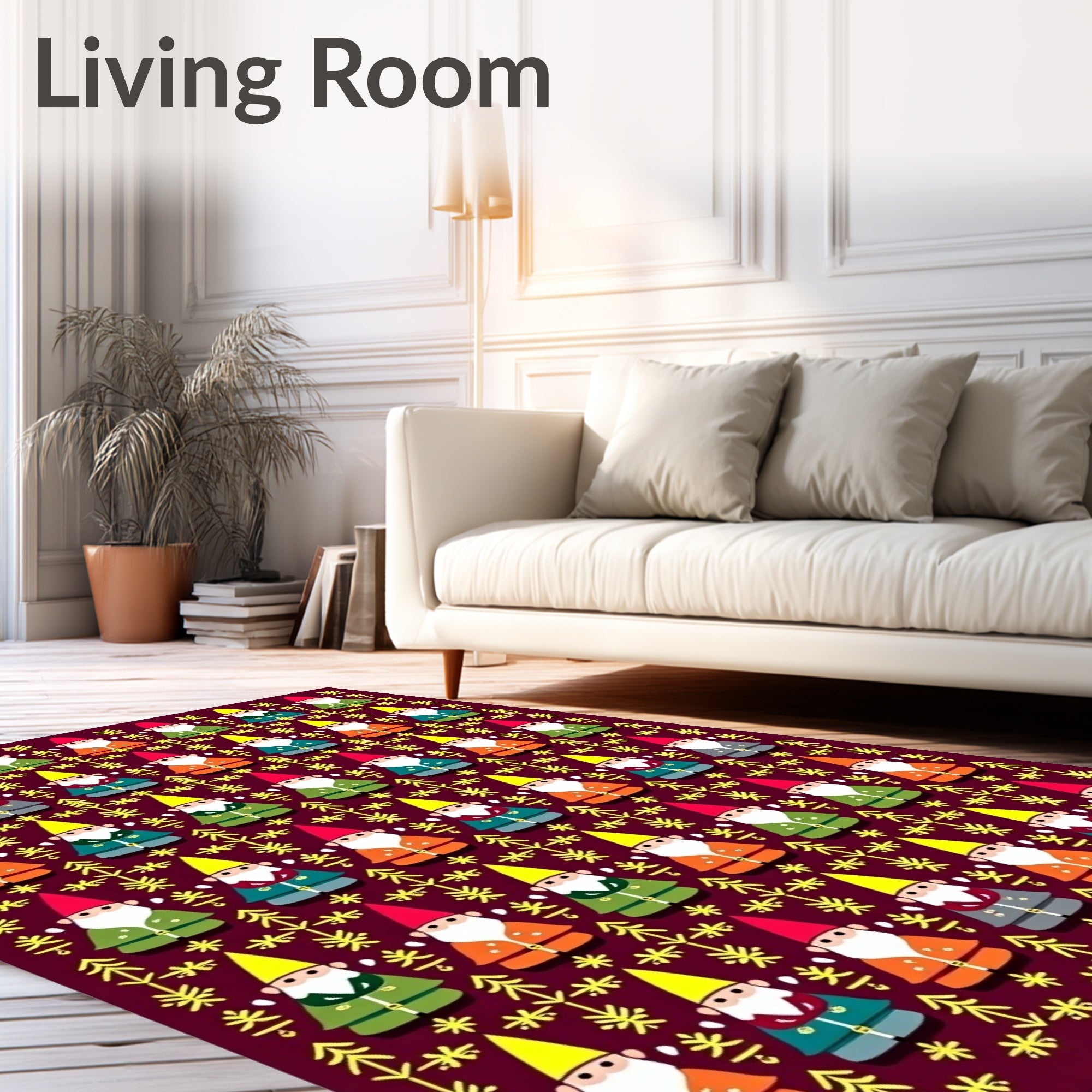 Whimsical Gnome Forest Collection Rug