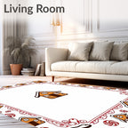 Whimsical Gingerbread House Candy Border Rug