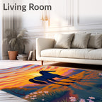 Dark Horse Sunset Sky Swirl Rug