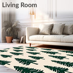 Deep Green Pine Forest Repeat Rug