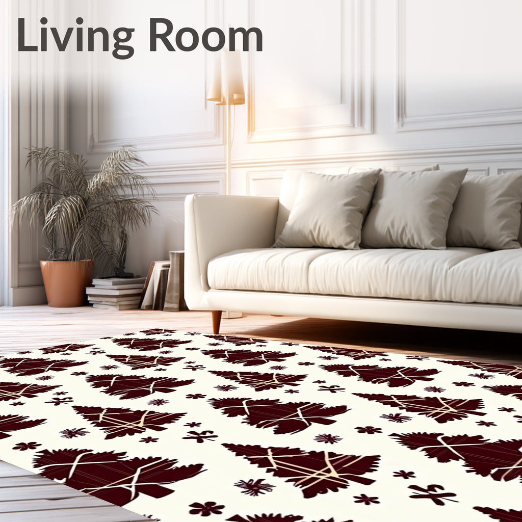 Crimson Tartan Evergreen Repeat Rug