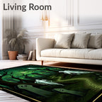Spooky Forest Ghostly Graveyard Path Rug