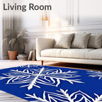 Winter White Snowflake Nova Rug