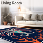 Oceanic Coral Reef Creature Rug