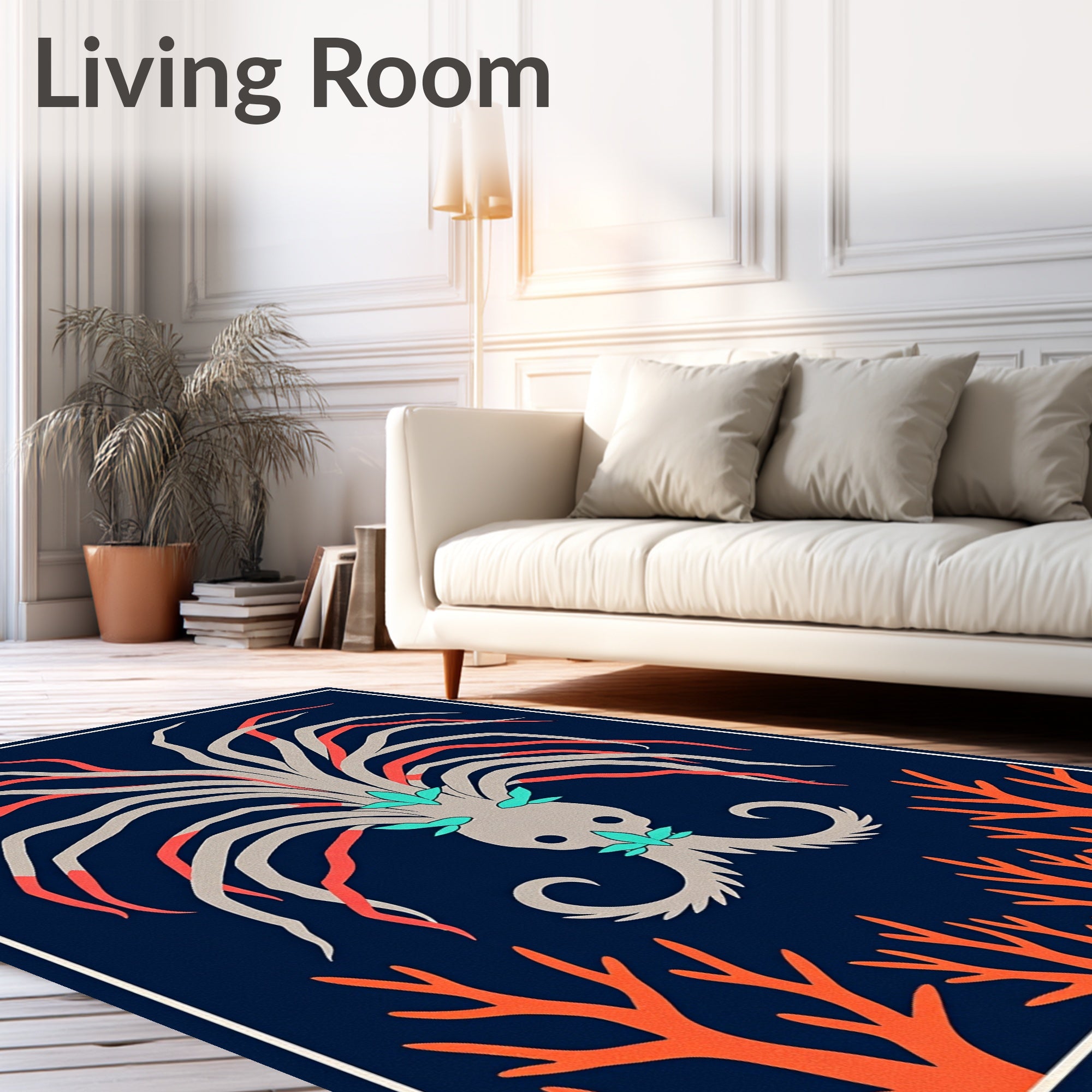 Oceanic Coral Reef Creature Rug