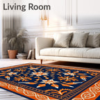 Navajo Inspired Starburst Floral Rug