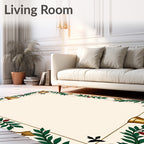 Golden Bell Garland Border Rug