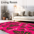 Tropical Merry Fern Leaf Medley Rug