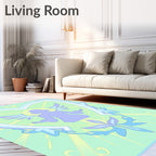 Pastel Angelic Heart Light Rays Rug