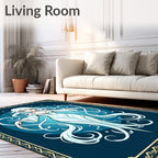 Ethereal White Celestial Maiden Rug