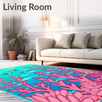 Coral Reef Orange Fish Underwater Garden Rug