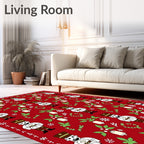 Red Nutcracker Bell Garden Rug