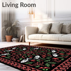 Coral Green Fish Underwater Garden Rug