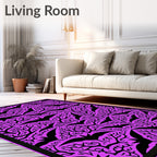 Halloween Bat Tree Violet Rug