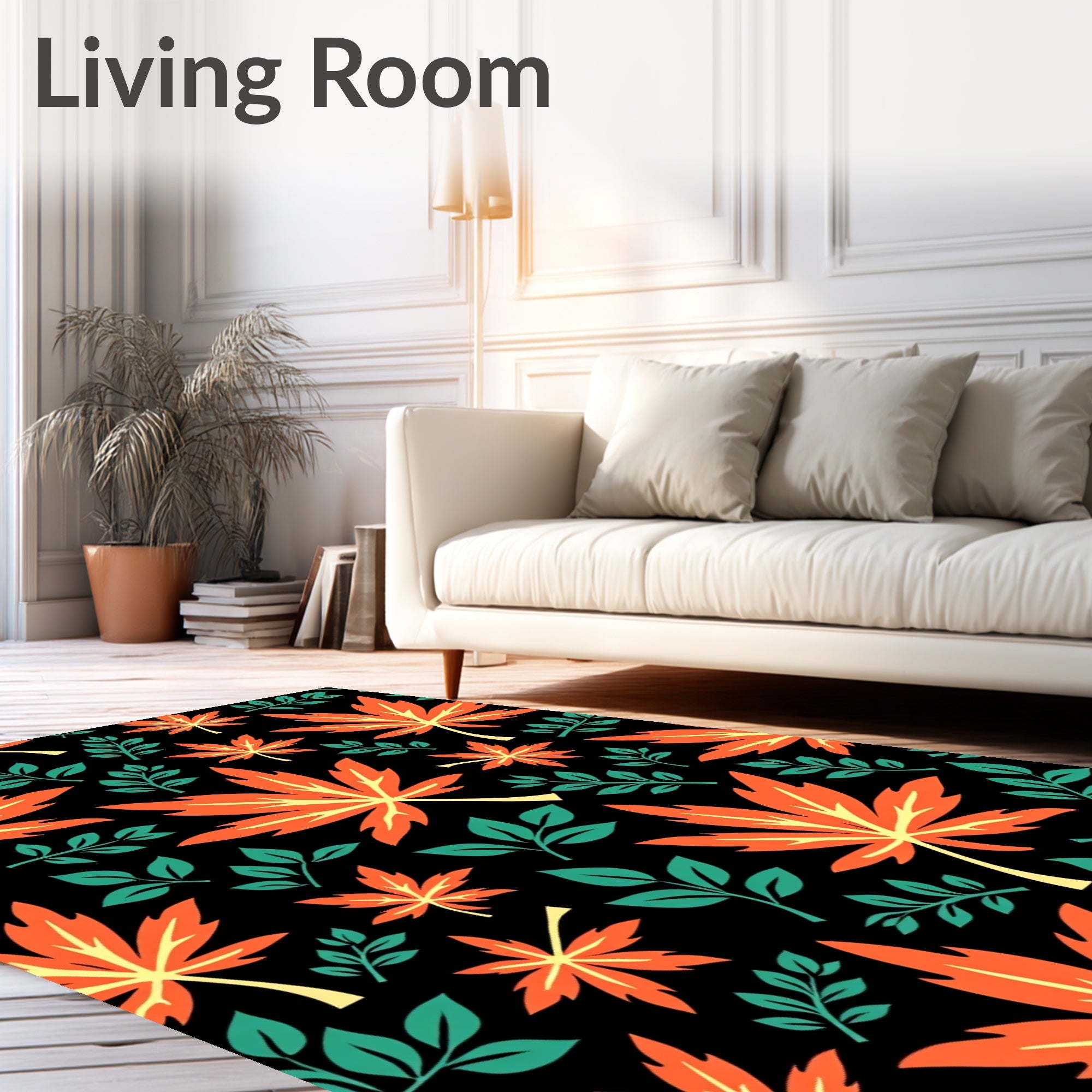 Autumn Maple Leaf Garden Rug