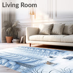 Winter Forest Animals Snowscape Scene Rug