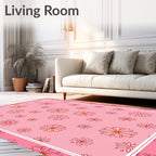 Pink Floral Fantasy Rug