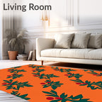 Emerald Leaf Berry Autumn Rug