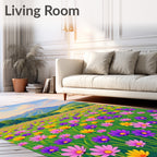 Vivid Floral Fields Mountain Meadow Rug