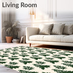 Forest Green Pine Tree Succession Rug