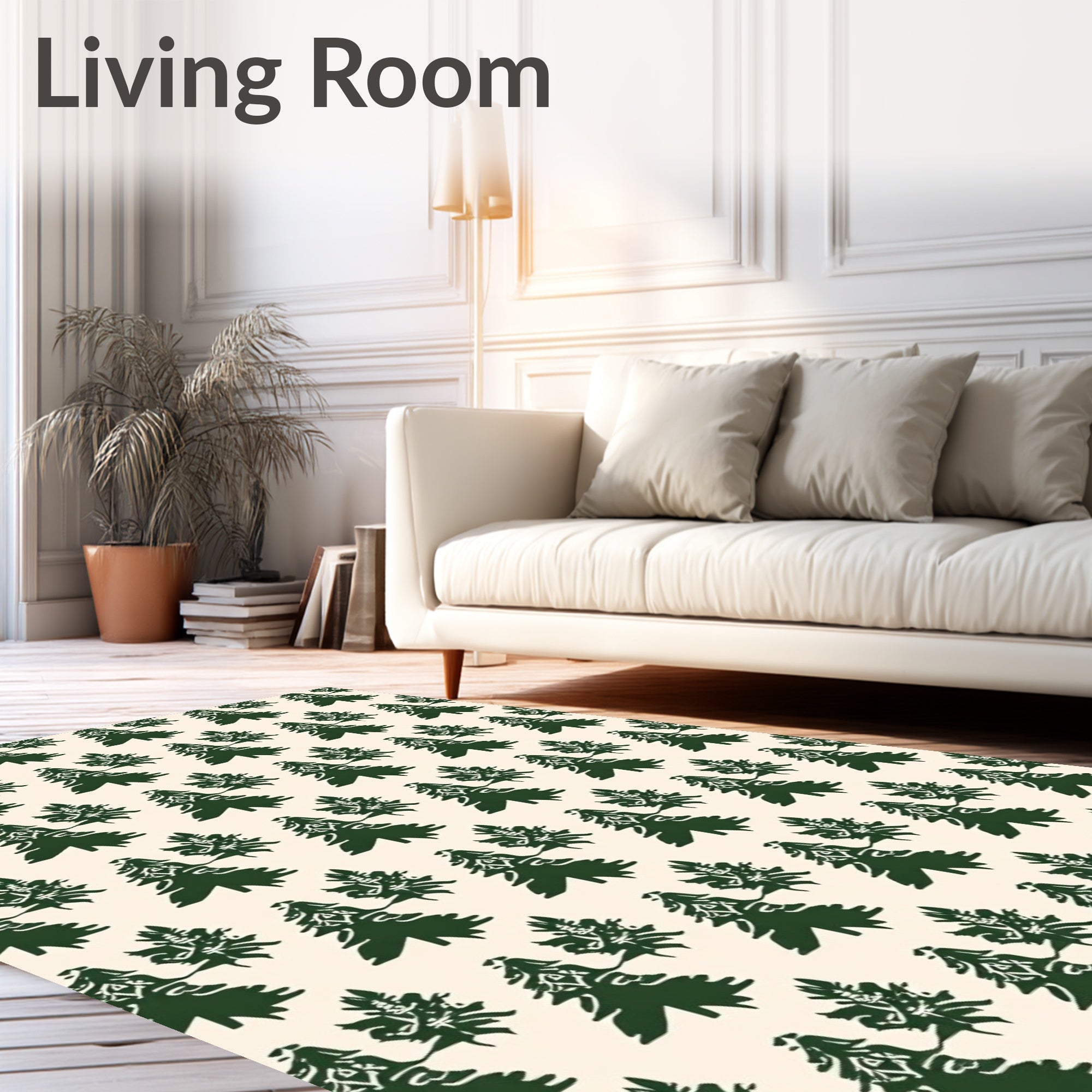 Forest Green Pine Tree Succession Rug