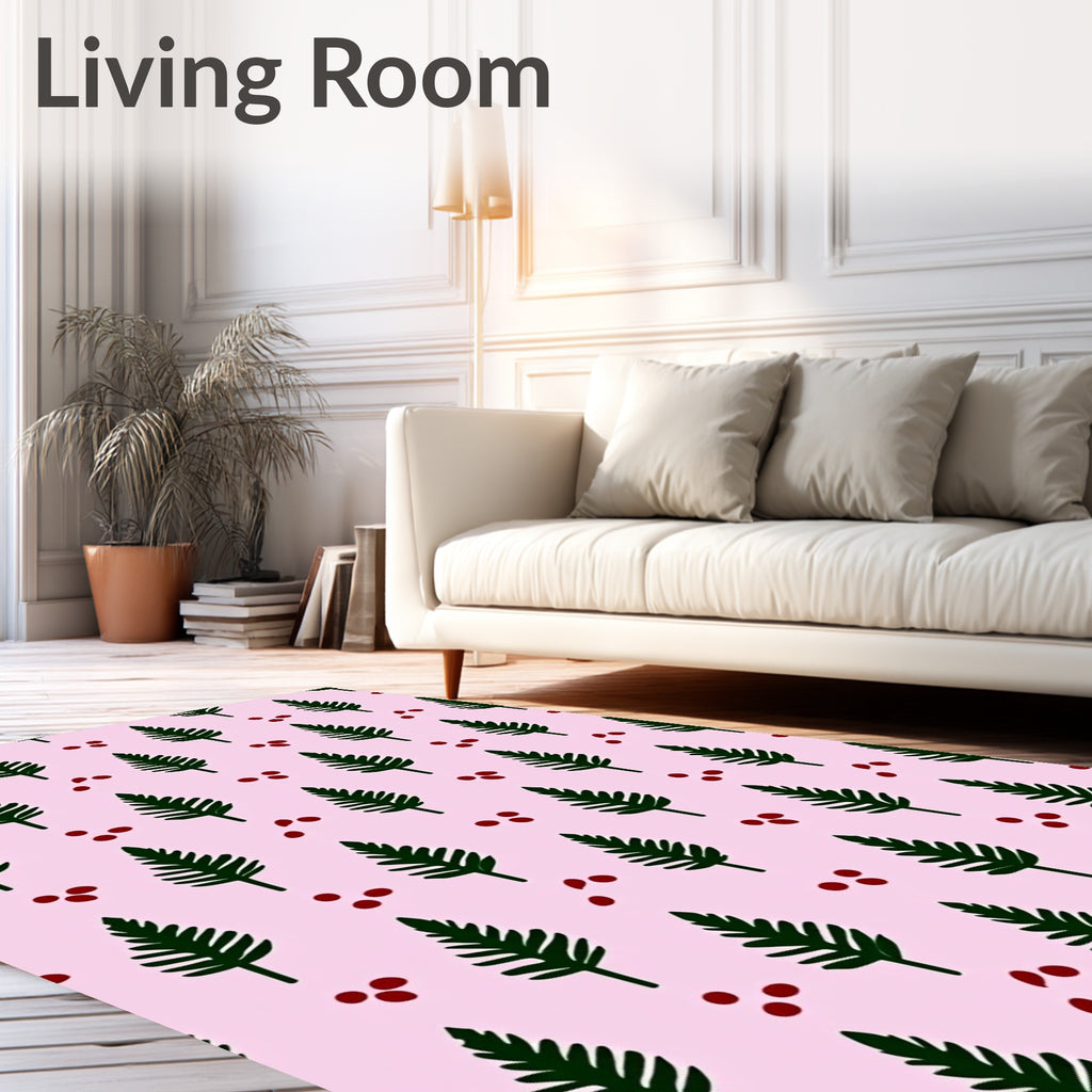 Forest Pine and Berry Scatter Rug