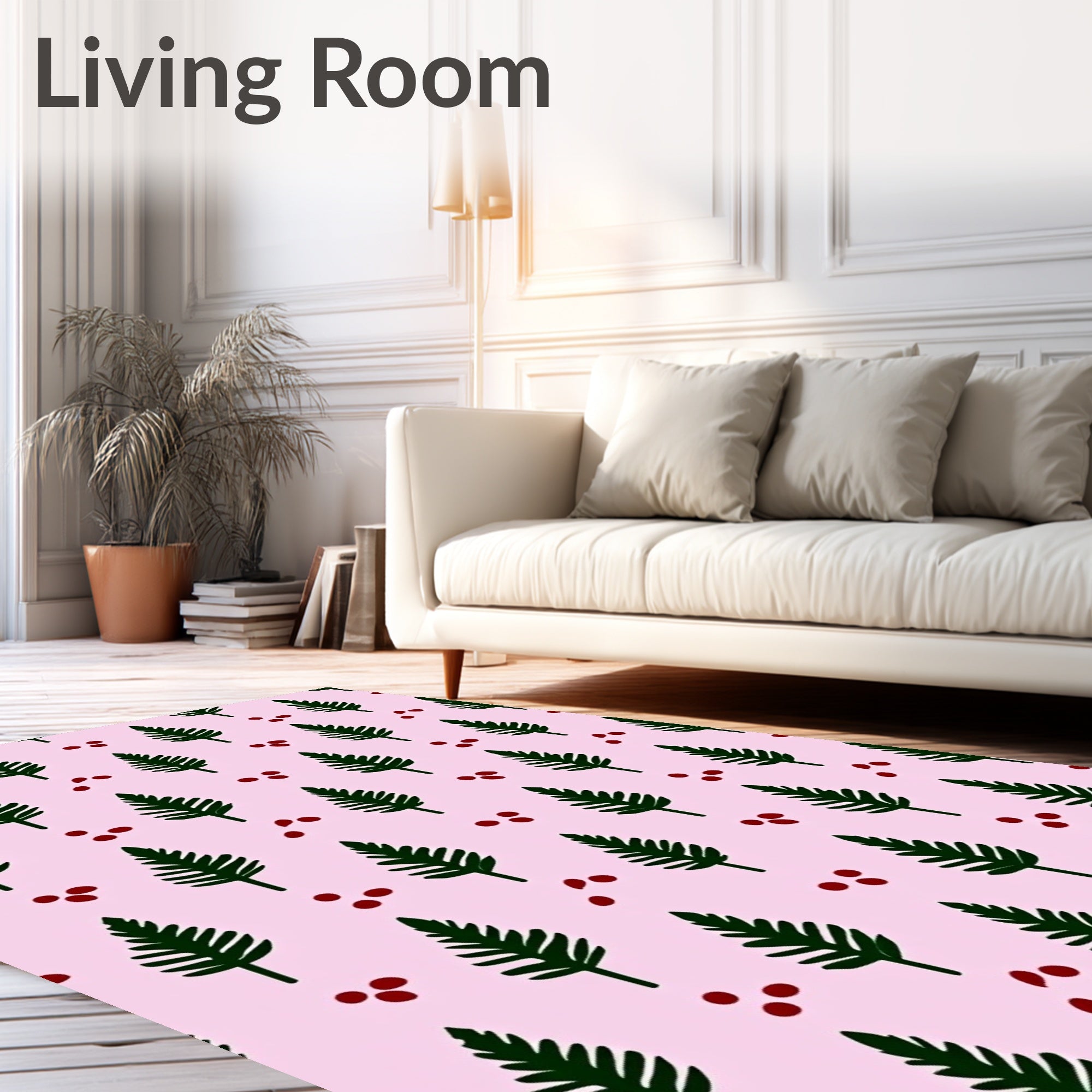 Forest Pine and Berry Scatter Rug
