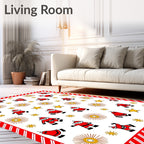 Festive Santa Claus Star Burst Rug