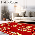 Red Yellow Nutcracker Soldiers Repeat Rug