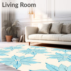 Sky Blue Petal bloom Rug