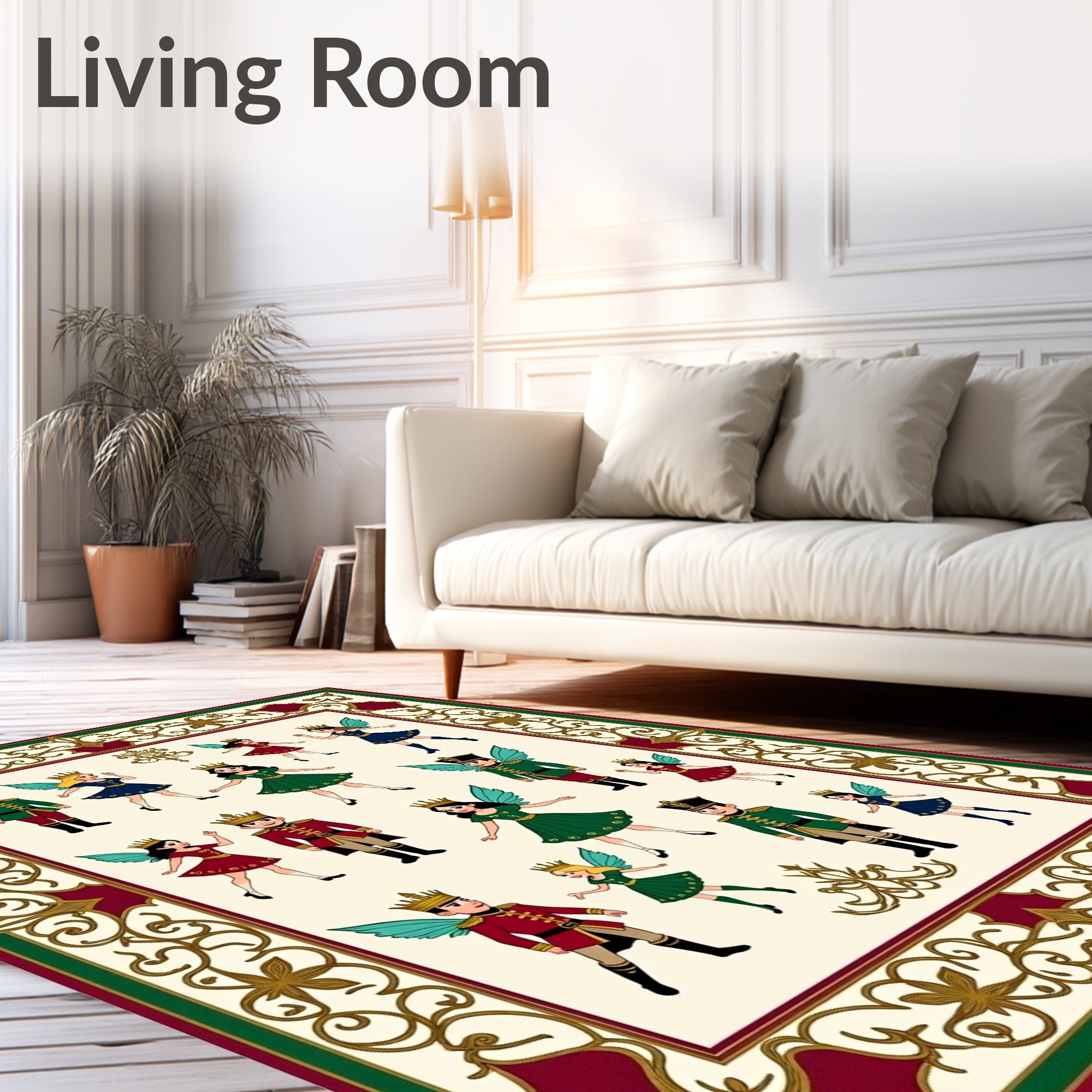 Whimsical Fairy Tale Royal Court Rug