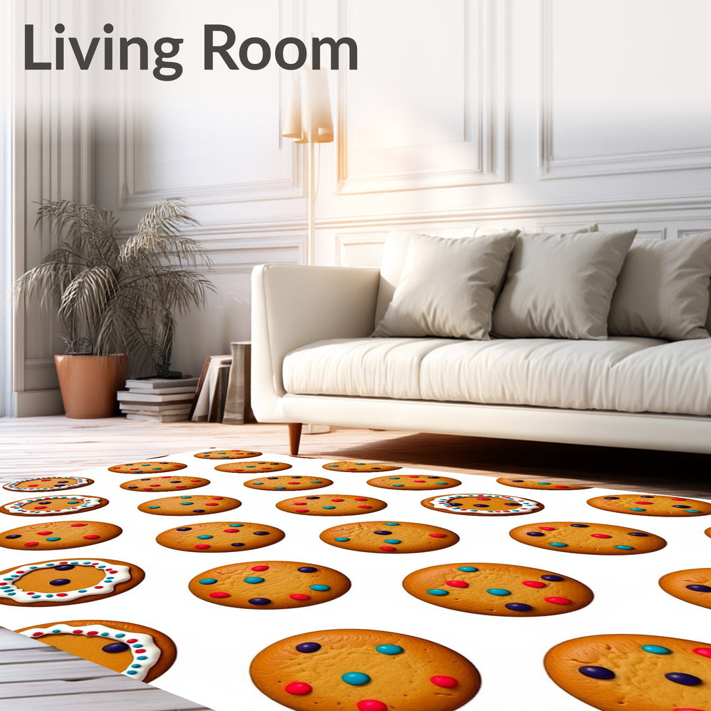 Brown Sugar Cookie Medley Colorful Dots Rug