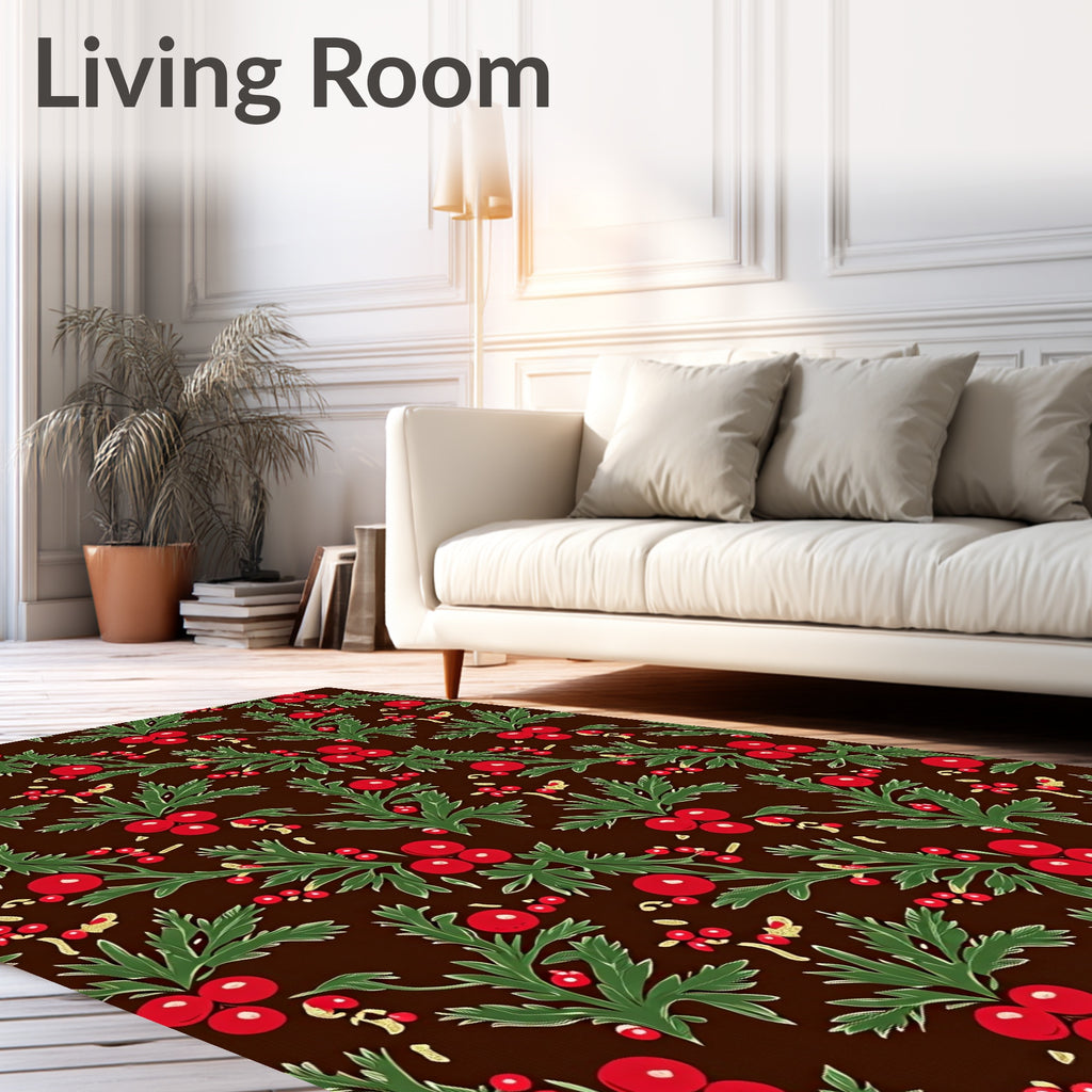 Vintage Berry Ivy Branch Rug