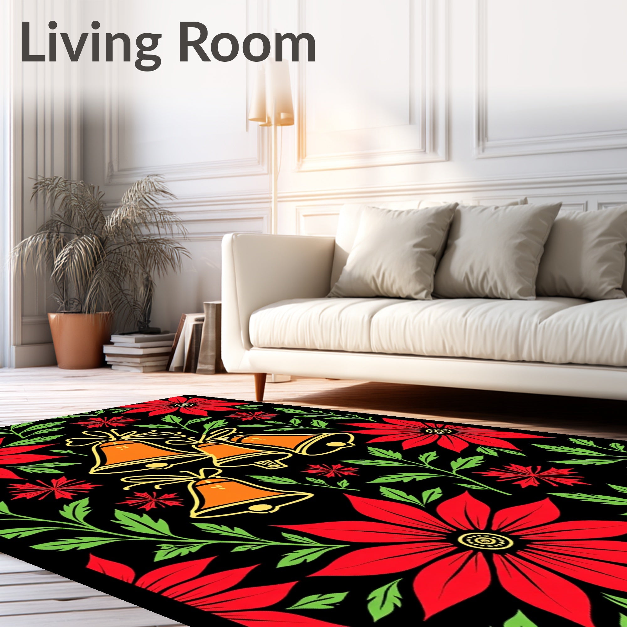 Red Floral Bell Jubilee Rug