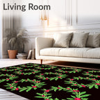 Emerald Wreath Cherry Garland Rug