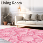 Sweet Rosette Geometric Lacework Rug