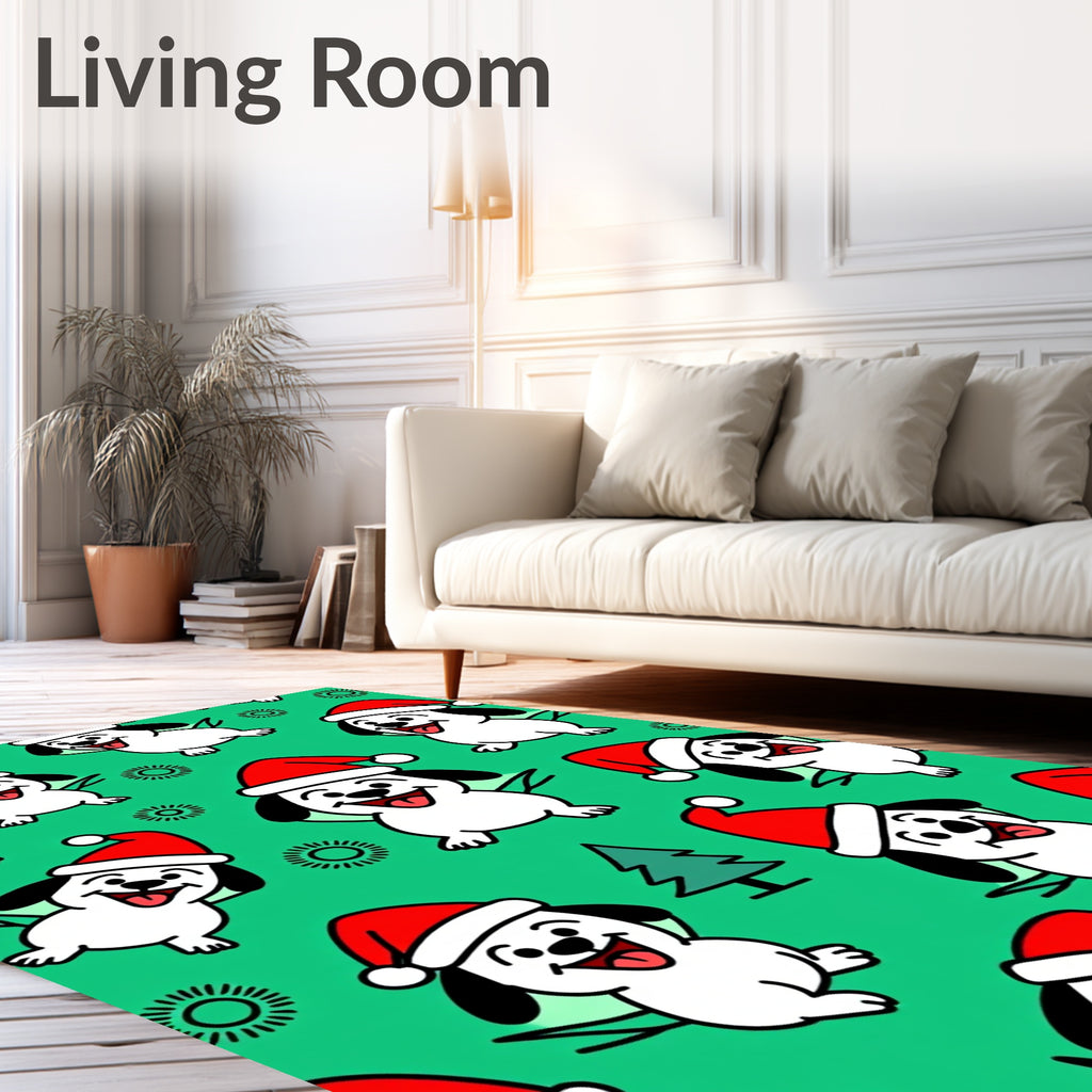 Happy Christmas Dog Collection Rug