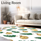 Spooky Skull Christmas Ornaments Garland Rug