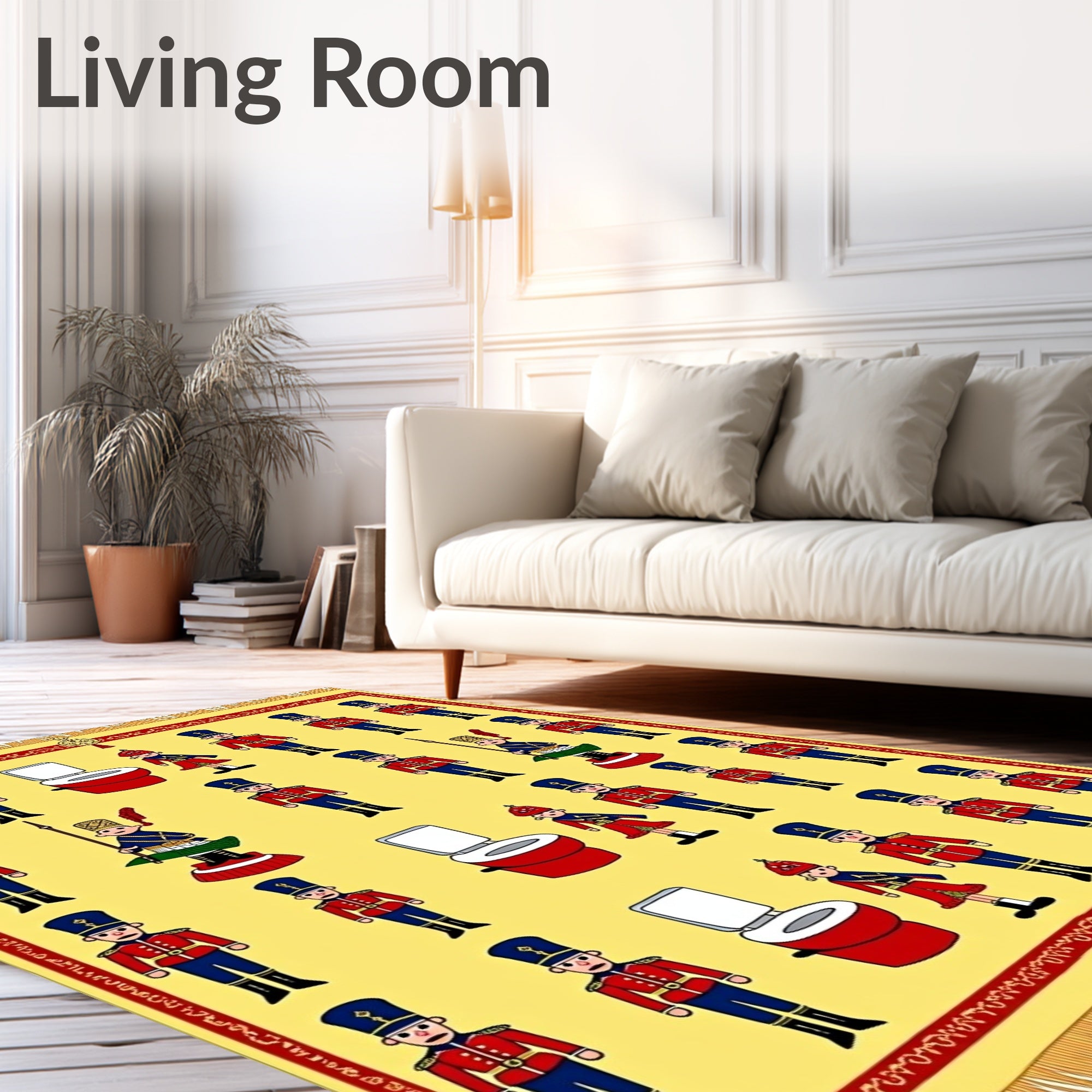Royal Guard Repeating Toilet Motif Rug