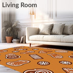 Gingerbread Cookies With White Frosting Rug
