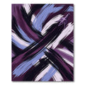 Abstract Purple Brushstroke Swirl Landscape Rug