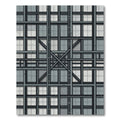 Industrial Grid Architectural Steel Gray Rug
