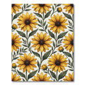 Sunny Yellow Sunflower Botanical Garden Rug