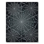 Silver Dewy Cobweb Arrangement Rug