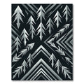 Geometric Silver Arrow Array Rug