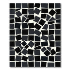 Monochromatic Scattered Squares Composition Rug