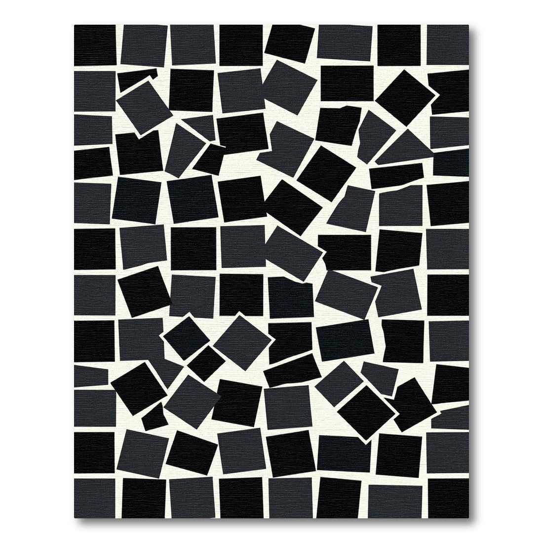 Monochromatic Scattered Squares Composition Rug