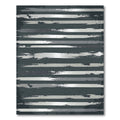 Grunge Gray Brush Stripe Rug