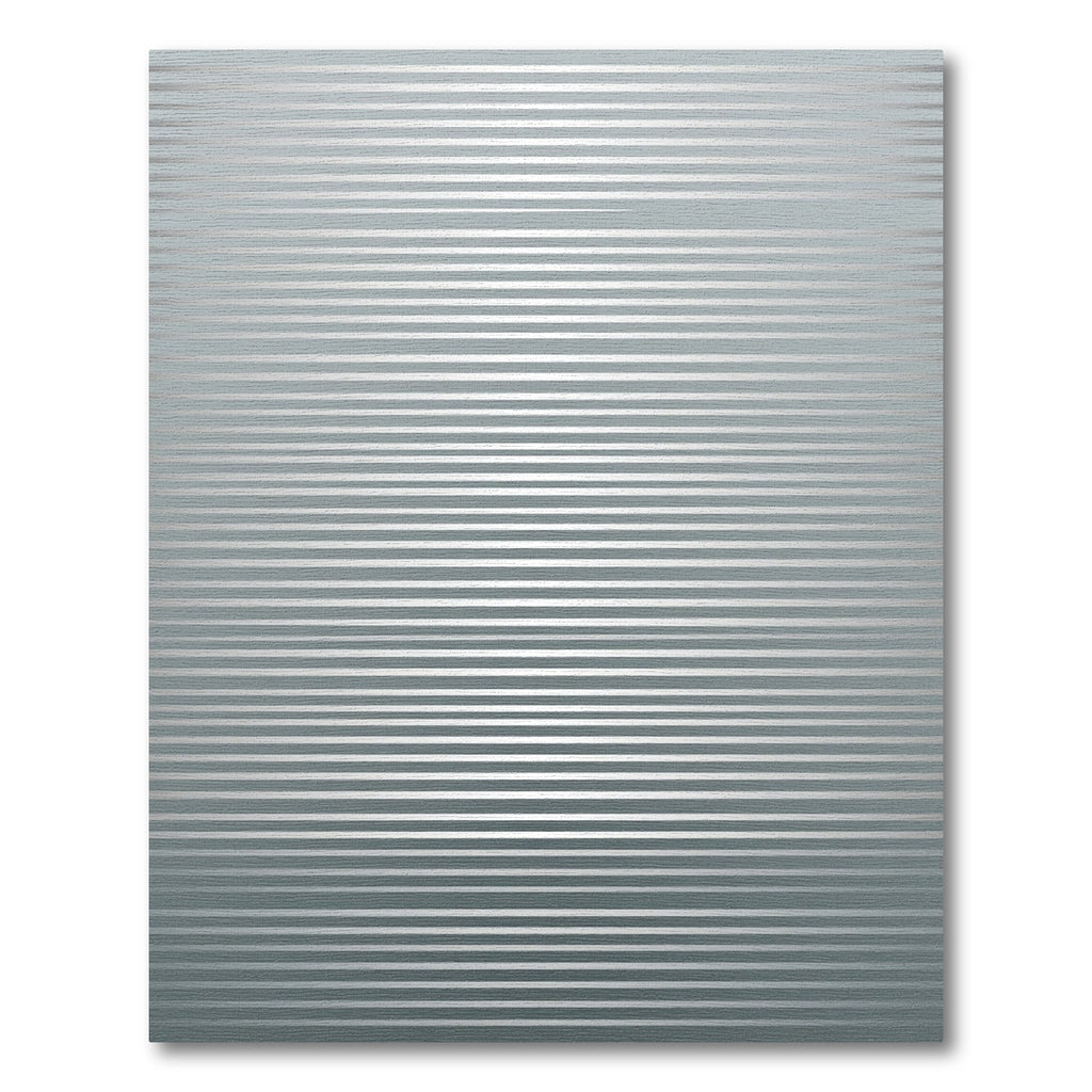 Minimalist Silver Linear Horizon Rug